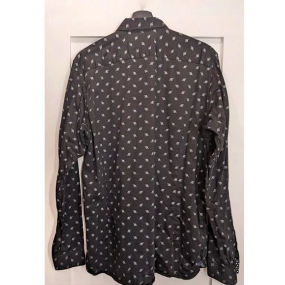 Ted Baker London | Men's Printed Planet Long Sleeve Shirt - Picture 3 of 8